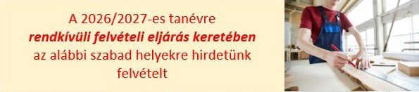 Rendkívüli felvételi lehetőség