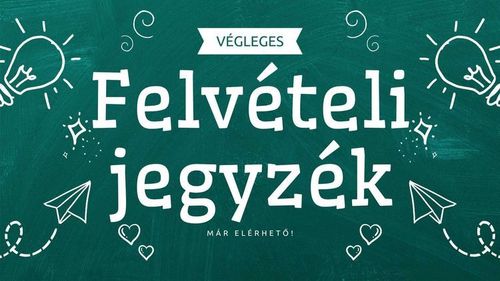 Felvételi jegyzék 2025/2026. tanévre